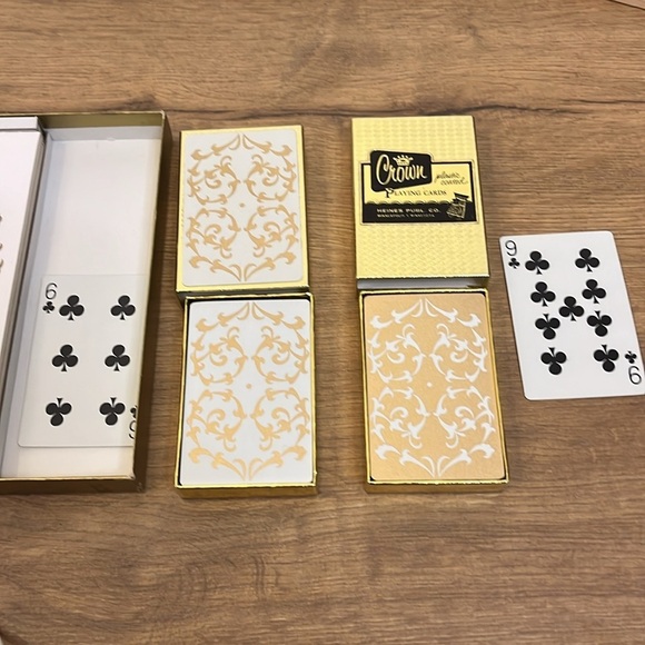 Crown Vintage New bridge playing card/score pad set Heines Royals Party Pack - Picture 5 of 11